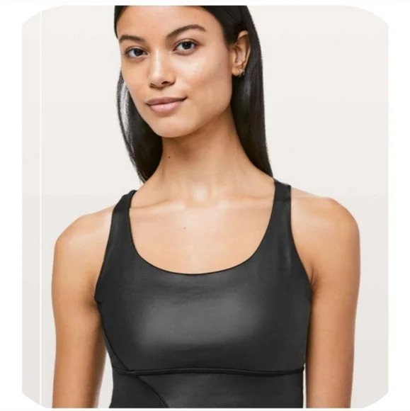 Lululemon Energy Bra Long Line "Special Edition Cire | Black | 8 - Picture 3 of 8